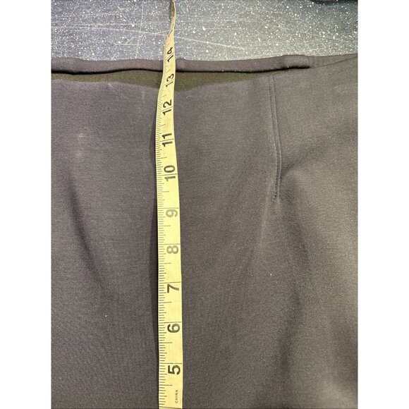 Lane Bryant Wide Leg Trousers Navy Blue Stretch Elastic Waist Pockets Sz 16 (2) - Picture 8 of 10